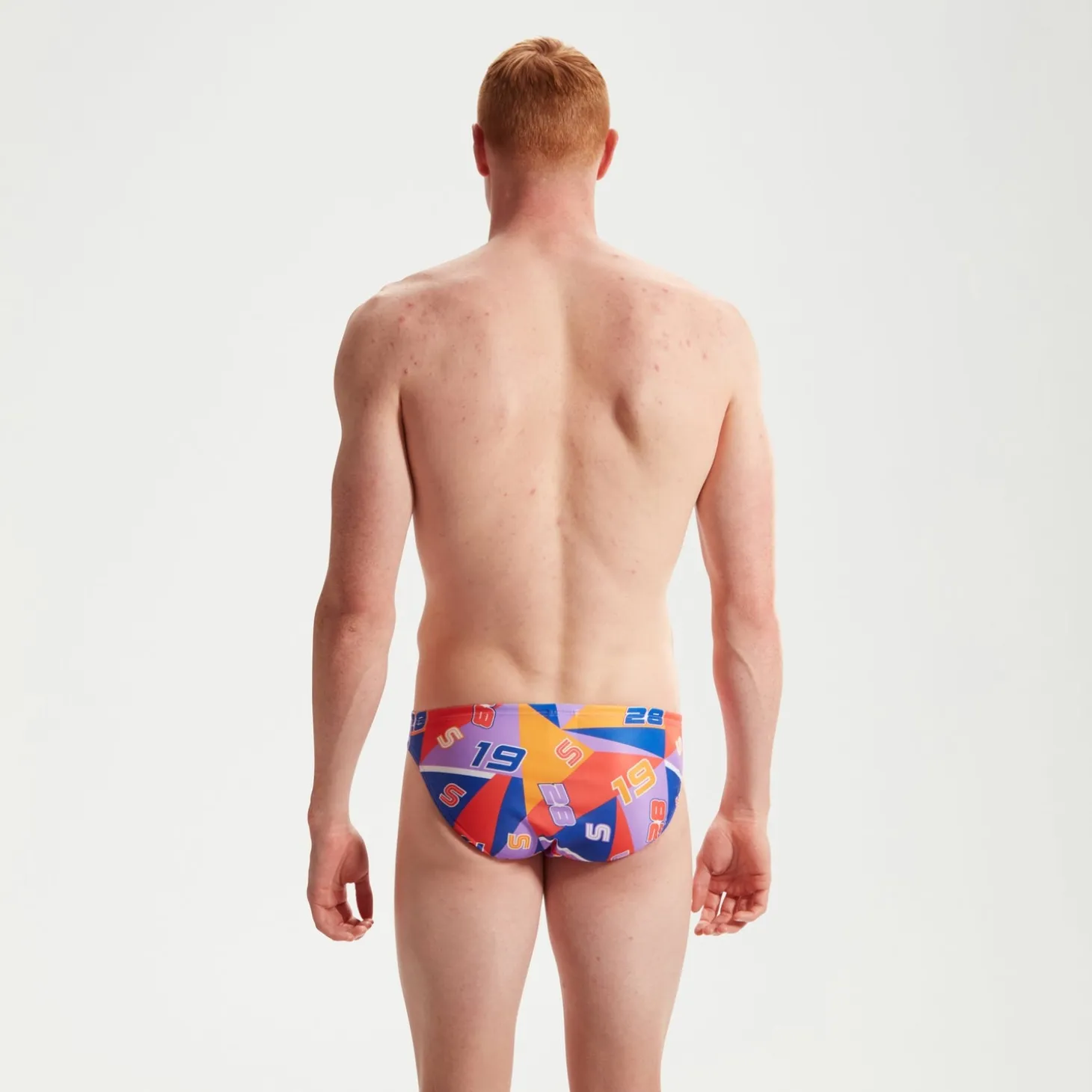 Men's Club Training 5cm Allover Digital Brief Blue/Purple/Red