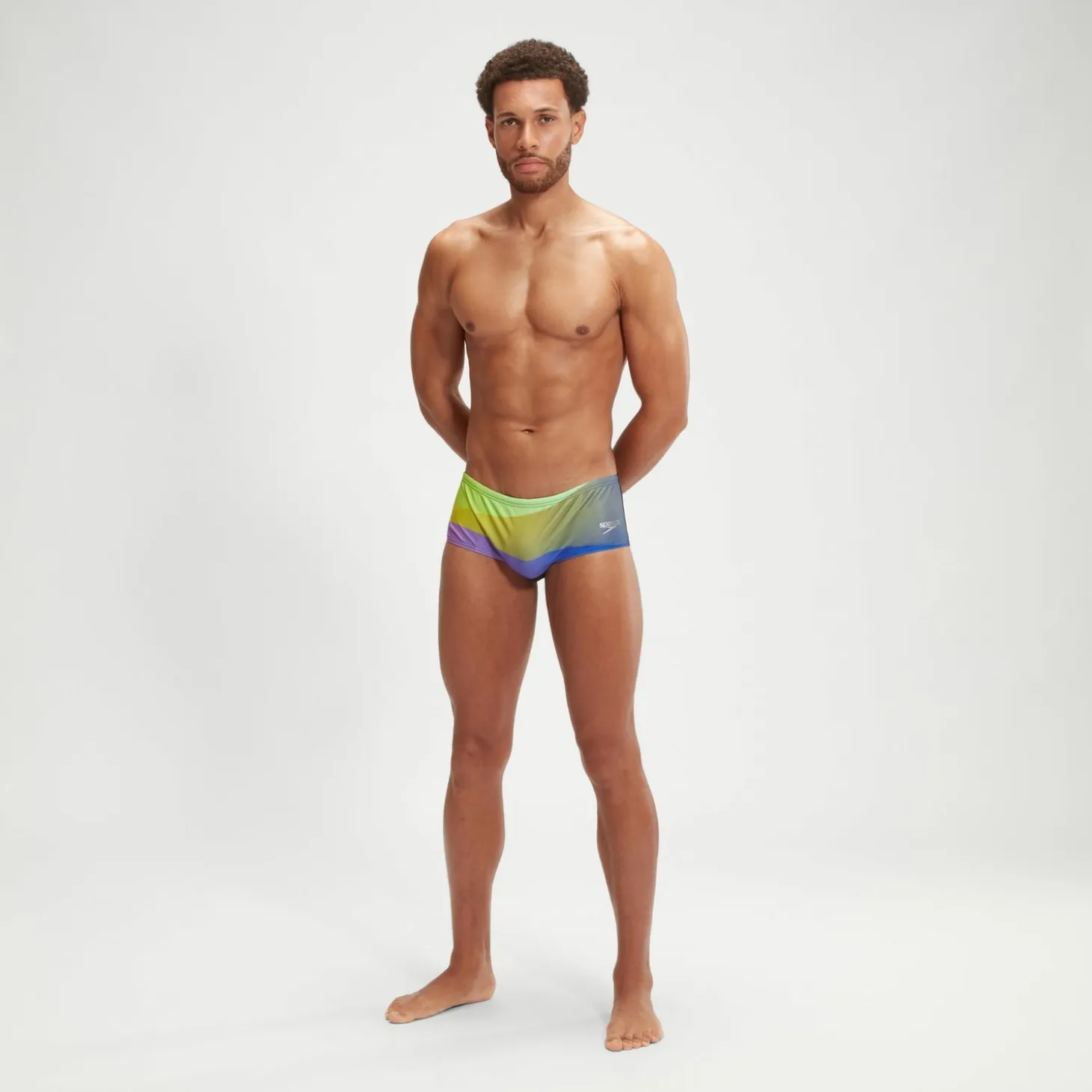 Men's 14cm Allover Digital Brief Black/Purple