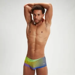 Men's 14cm Allover Digital Brief Black/Purple