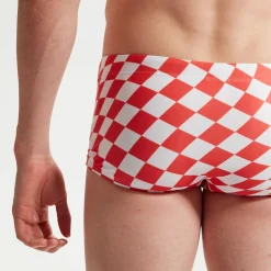 Mens 17cm Club Training Allover Digital Brief Pink/White