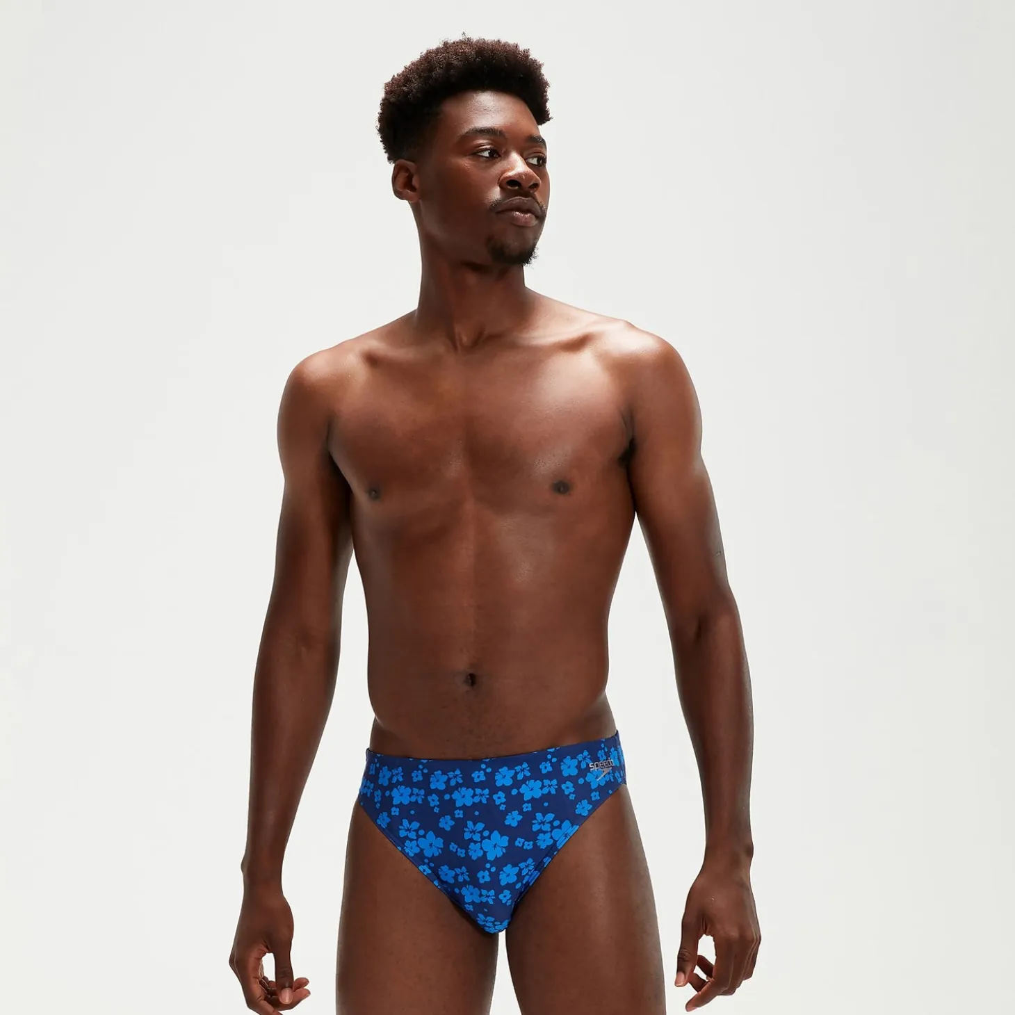Men's 5cm Club Training Bondi Blossom Brief Blue