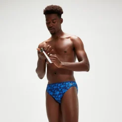 Men's 5cm Club Training Bondi Blossom Brief Blue
