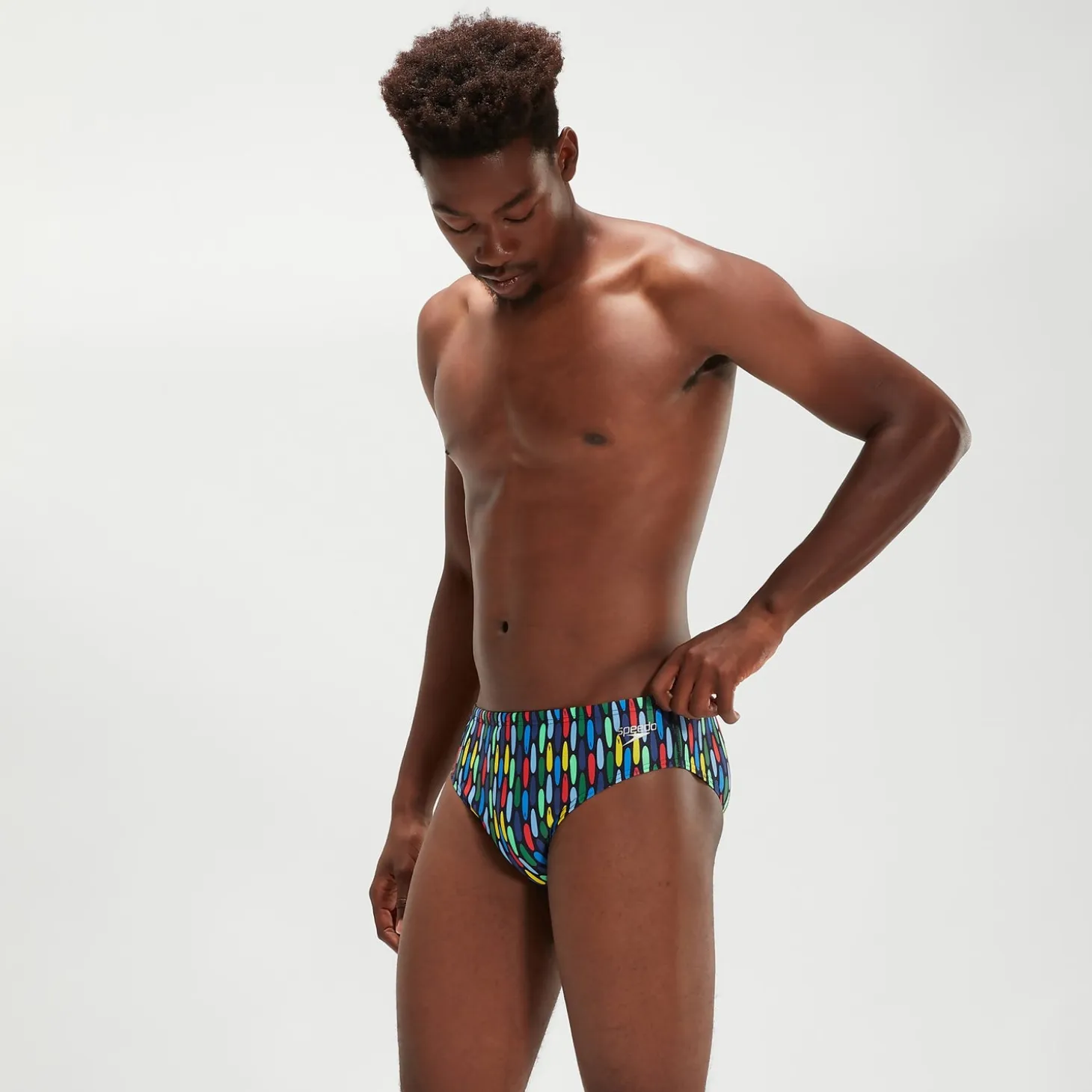 Men's 8cm Club Training Brief Navy/Red