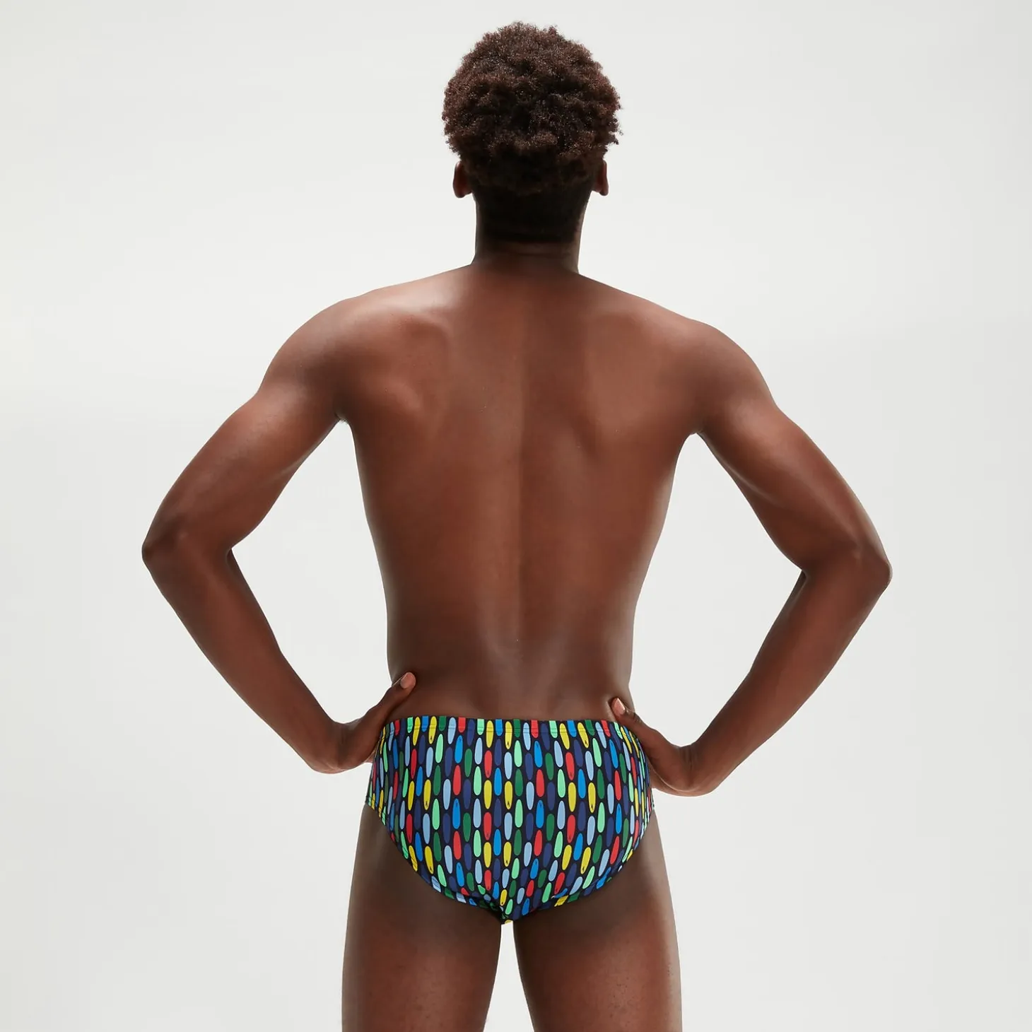 Men's 8cm Club Training Brief Navy/Red
