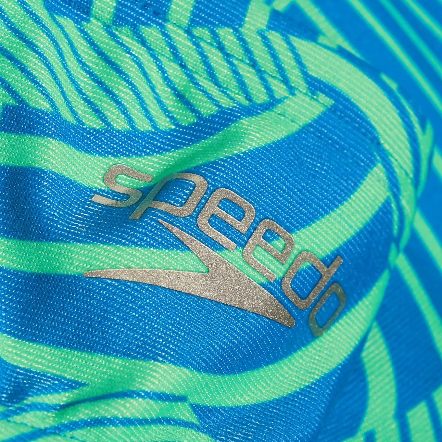 Men's 8cm Club Training Wavespace Brief Blue/Green