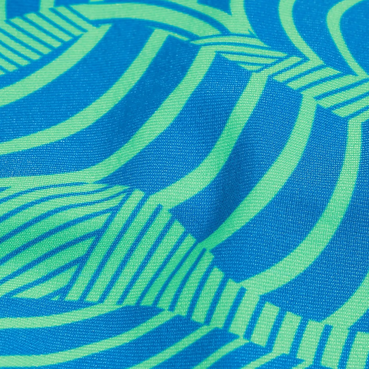 Men's 8cm Club Training Wavespace Brief Blue/Green