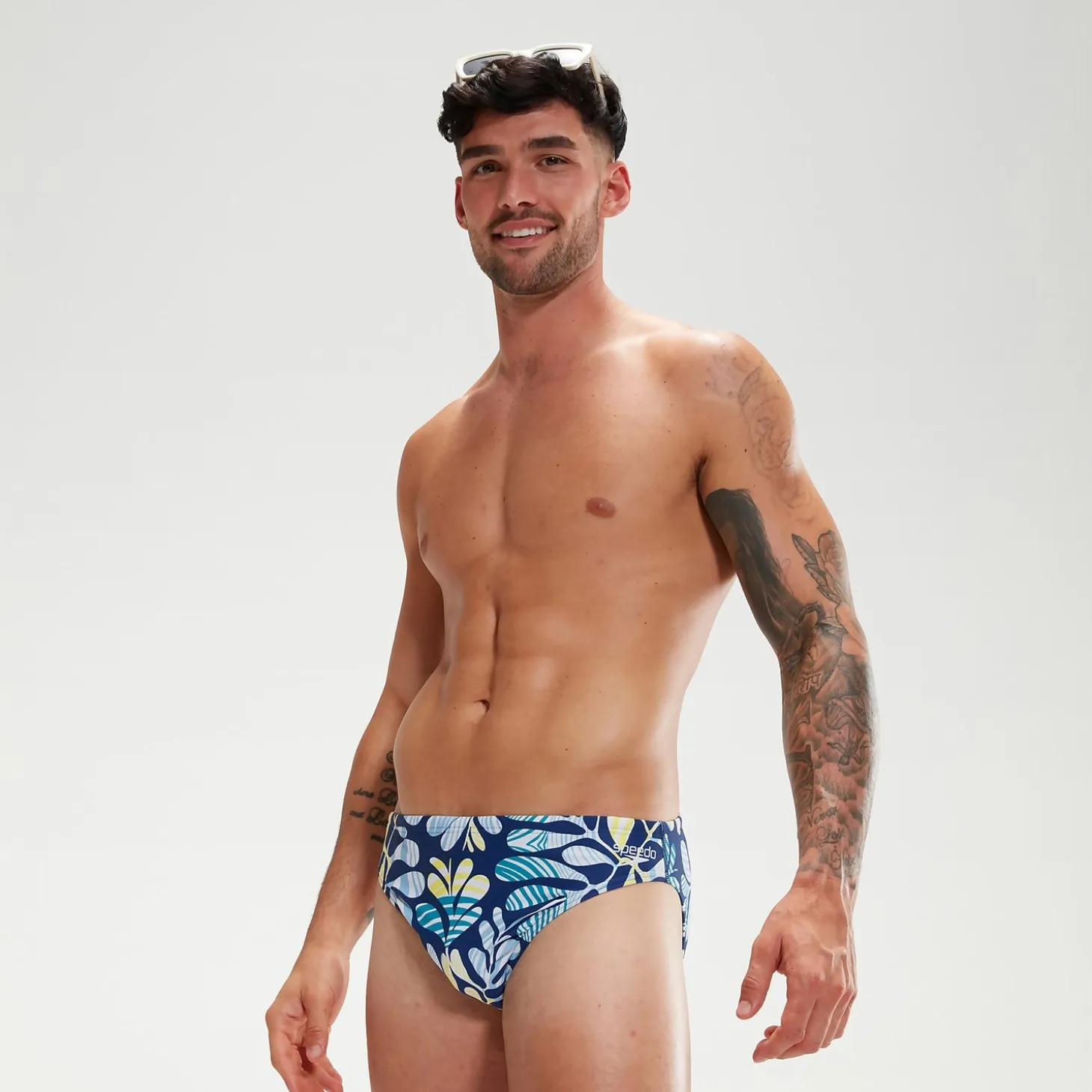 Men's 5cm Escape Brief Blue/White