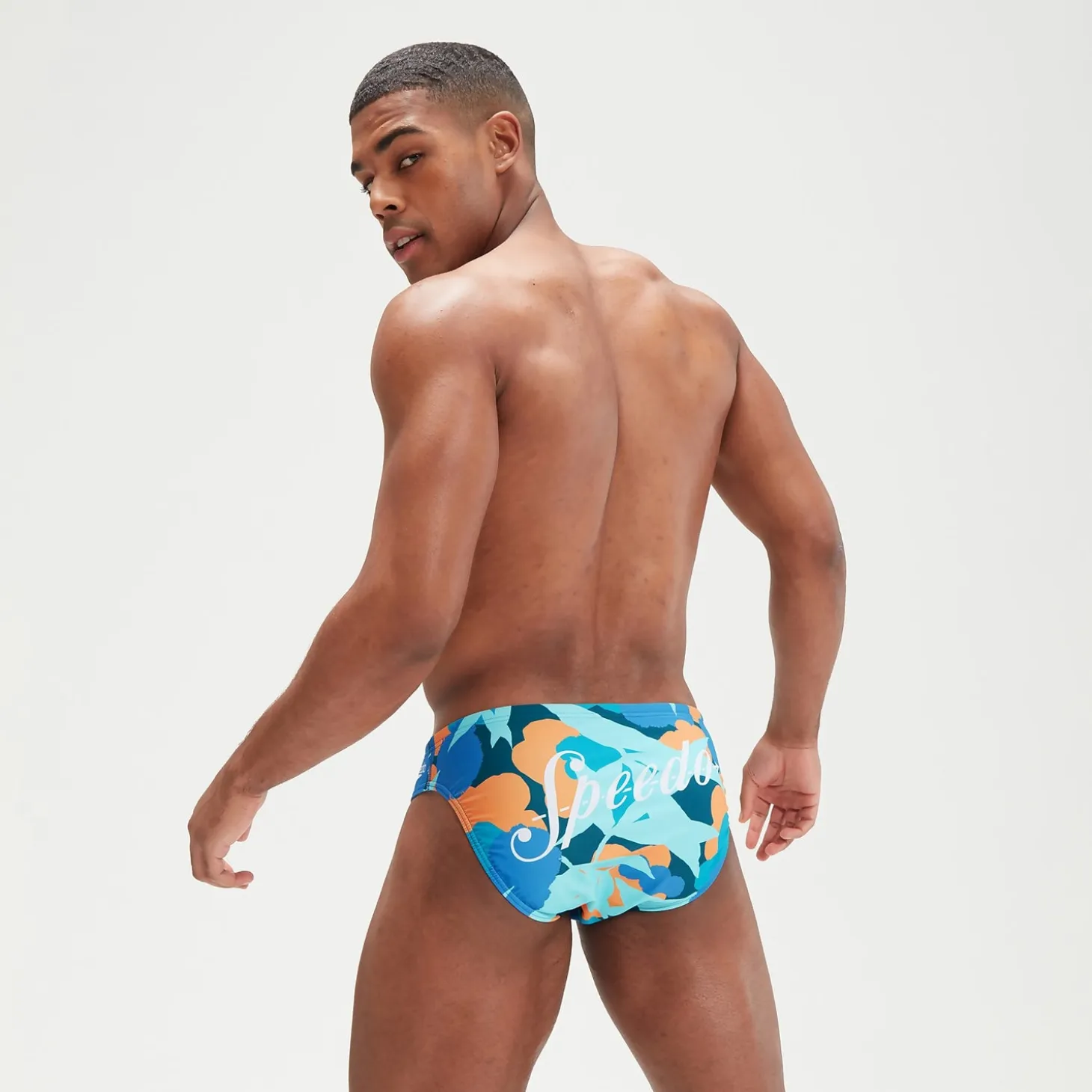 Men's 6cm Escape Brief Blue/Apricot