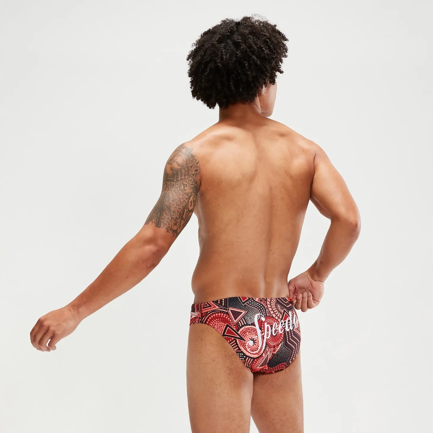 Men's 5cm Escape Brief Oxblood/Coral