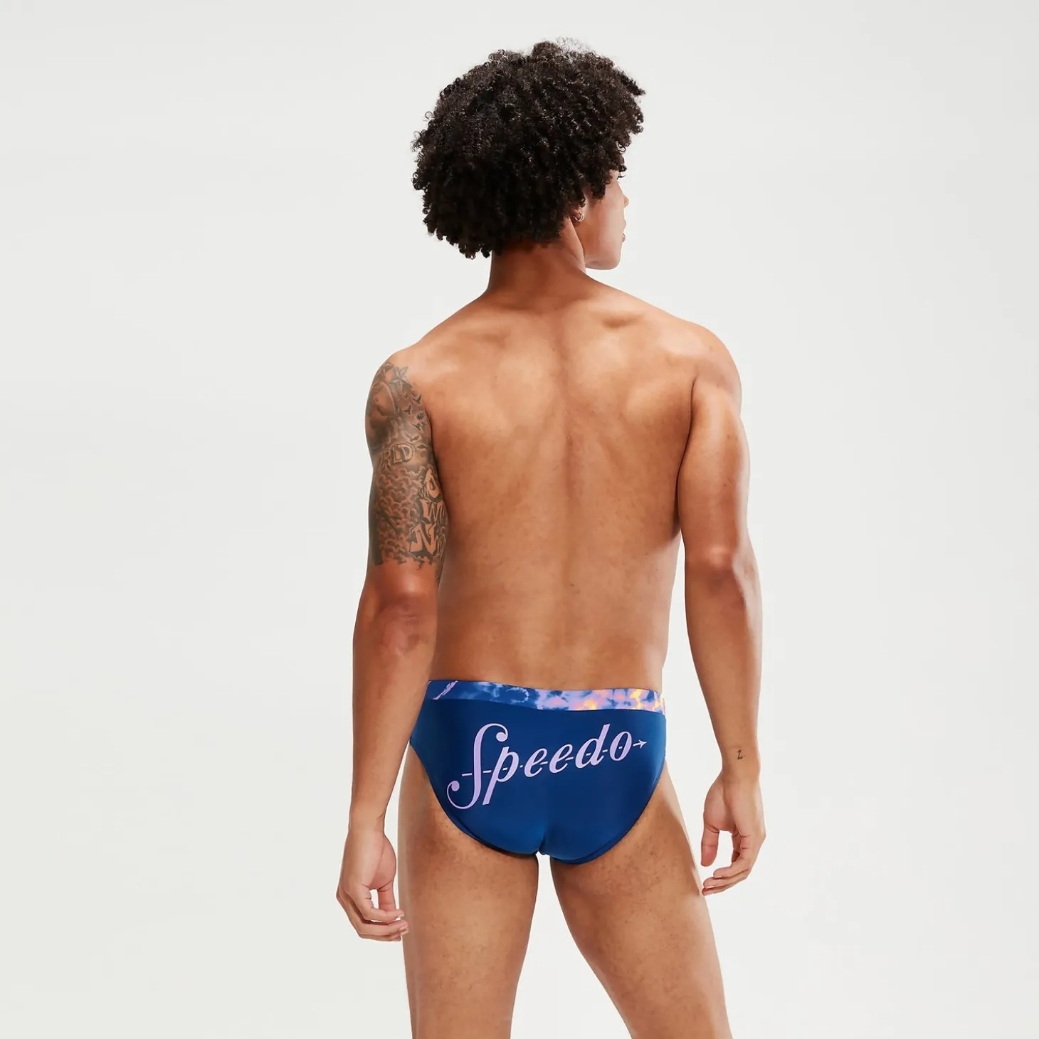 Men's 7cm Logo Brief Blue/Lilac