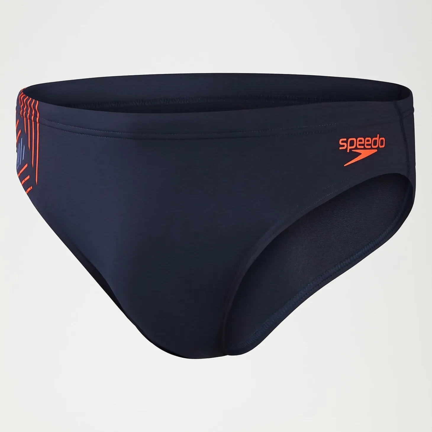Men's 7cm Tech Panel Brief Blue/Orange