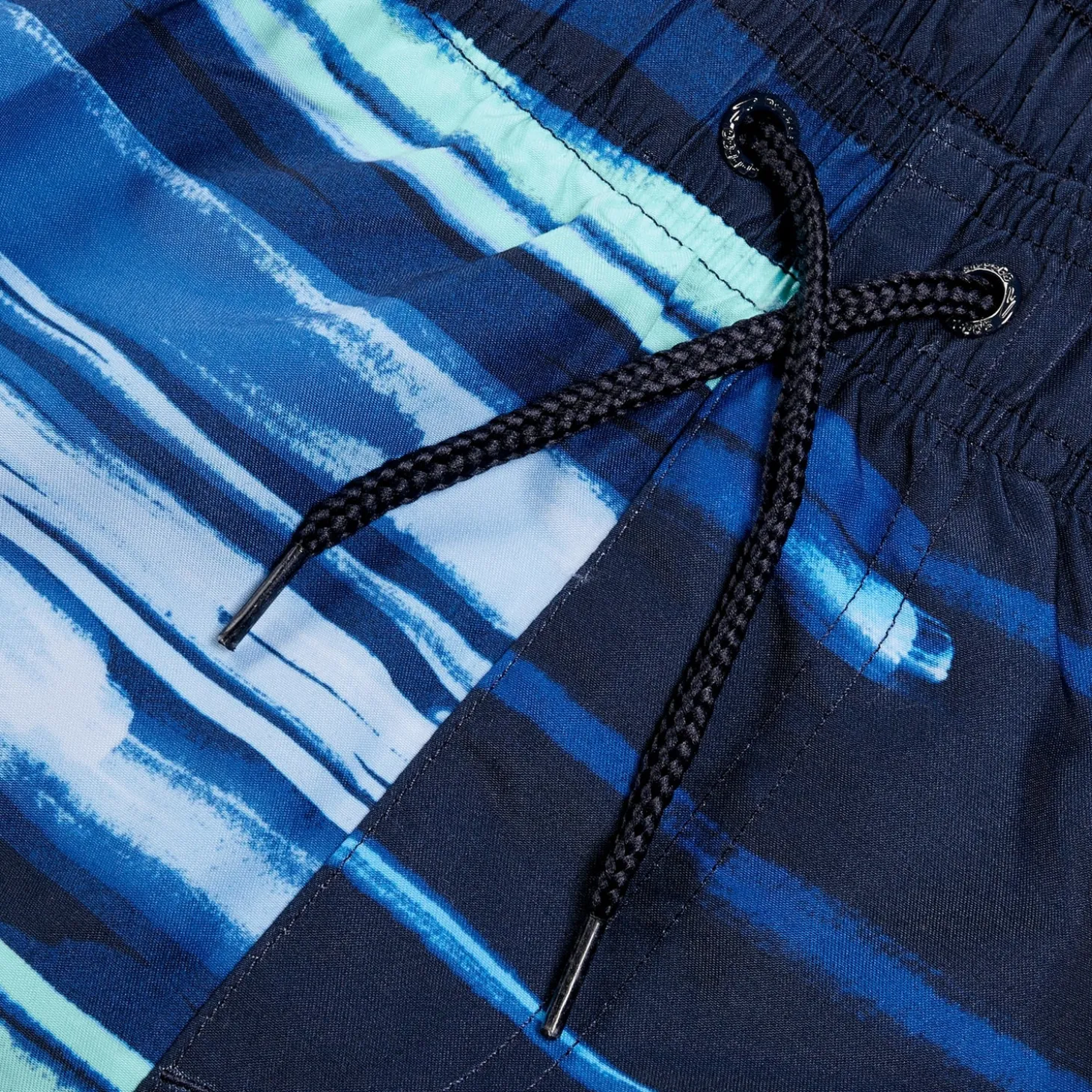 Men's Digital Printed Leisure 14" Swim Shorts Blue