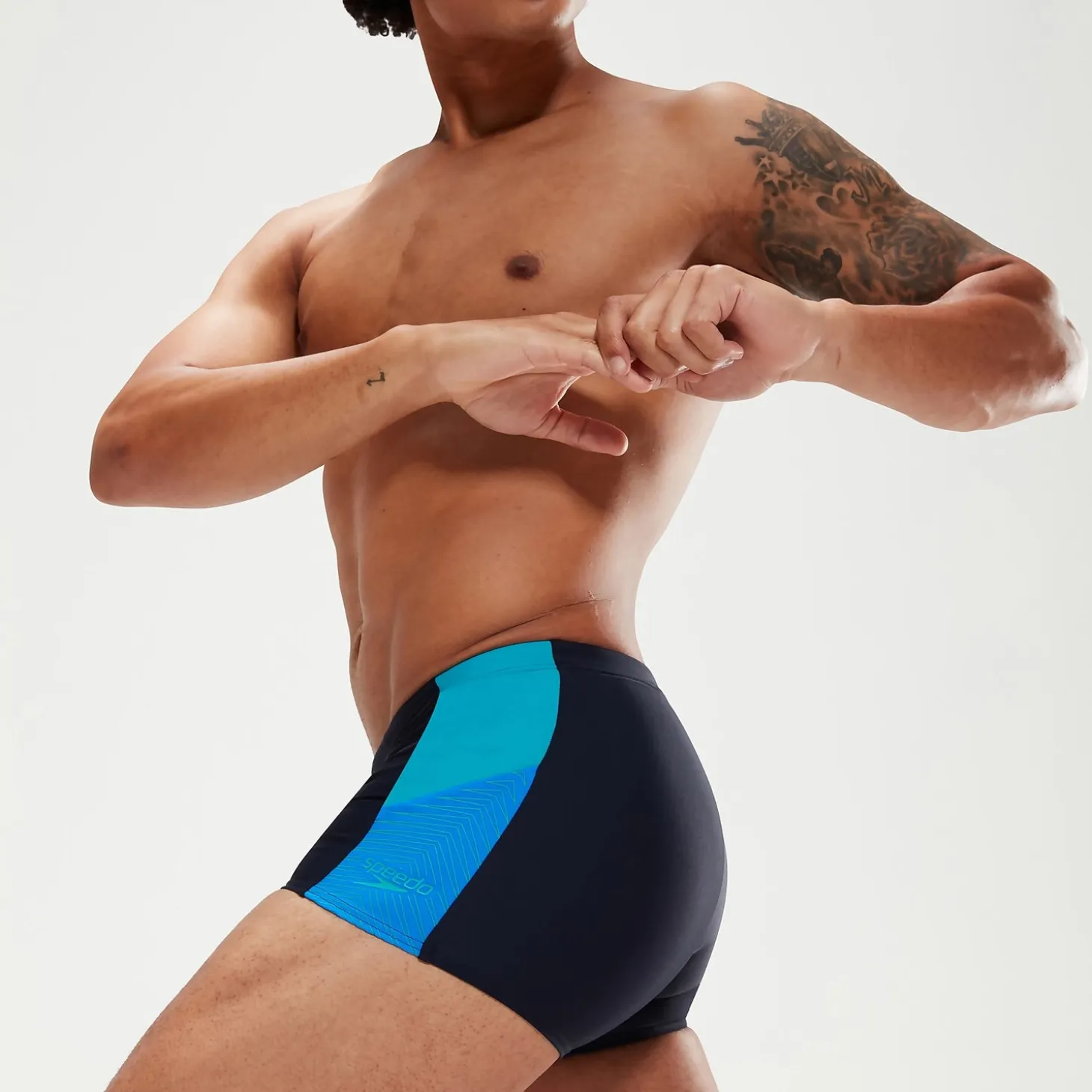 Men's Dive Aquashorts Navy/Aqua