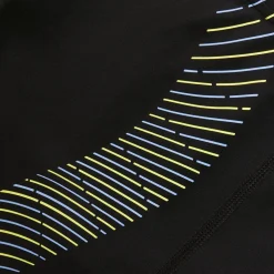 Men's Duo Logo Print Aquashorts Black/Yellow
