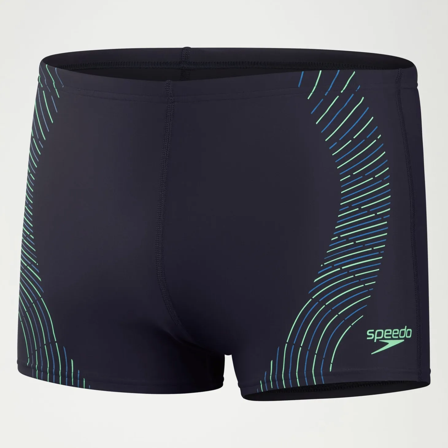 Men's Duo Logo Print Aquashorts Navy/Green