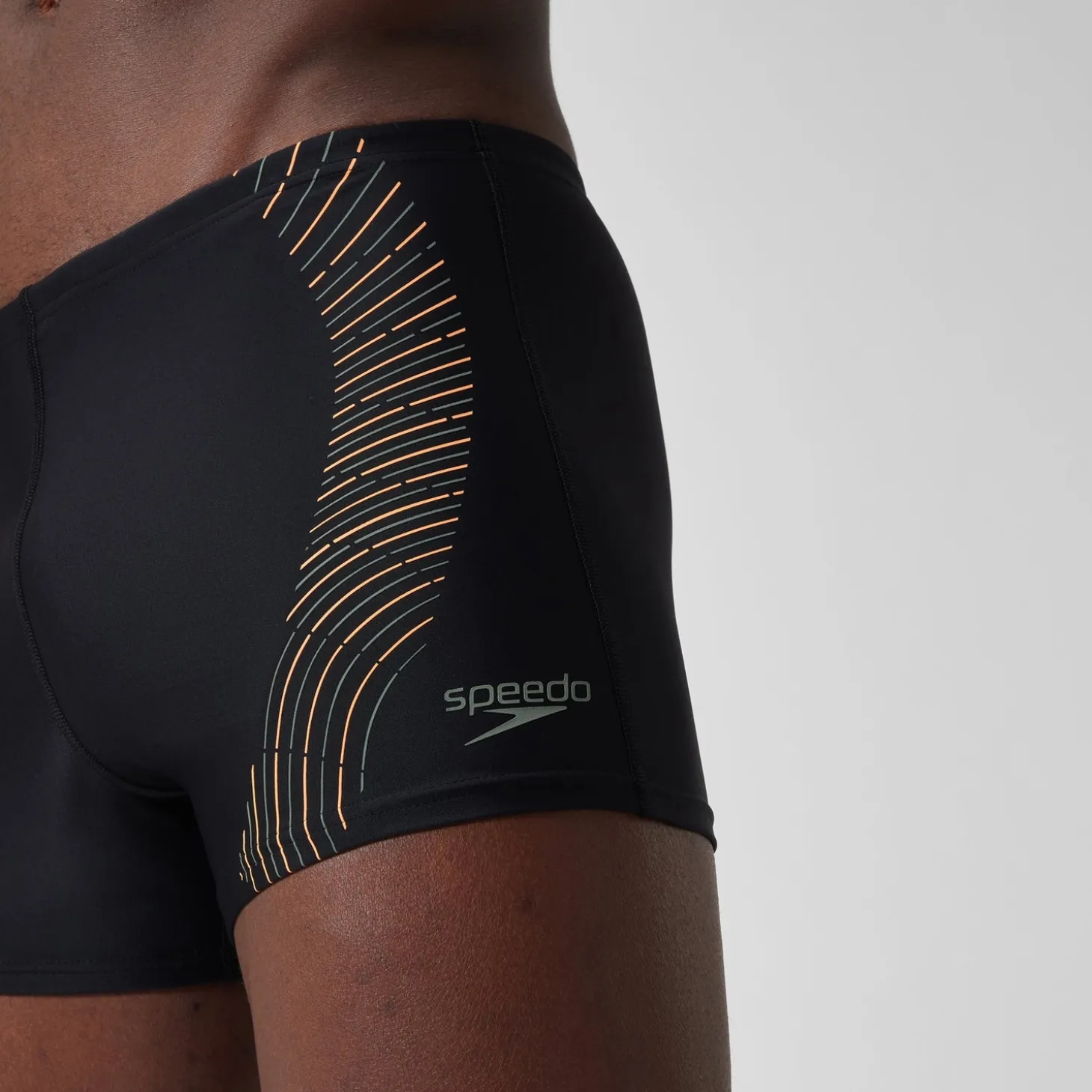 Men's Duo Logo Print Aquashort Black/Green