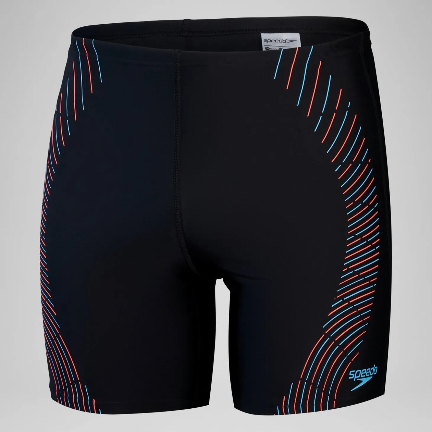 Men's Duo Logo Print Jammer Black/Blue