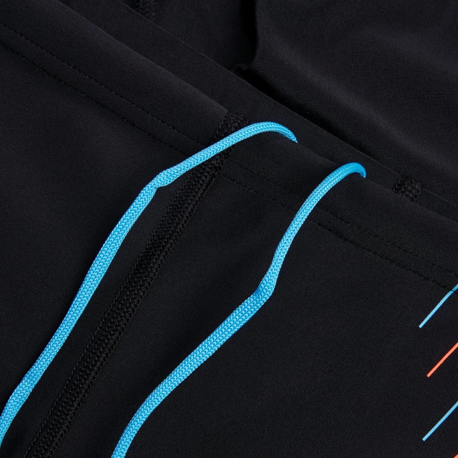 Men's Duo Logo Print Jammer Black/Blue