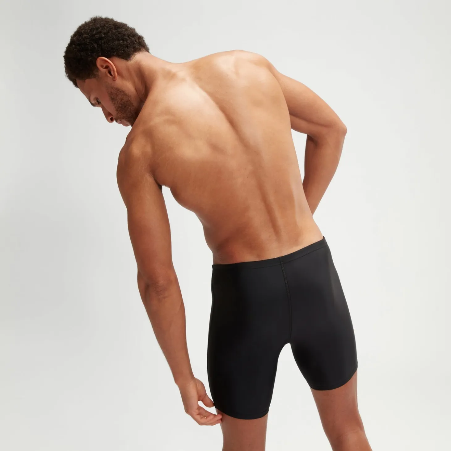 Men's Duo Logo Print Mid Jammer Black/Orange