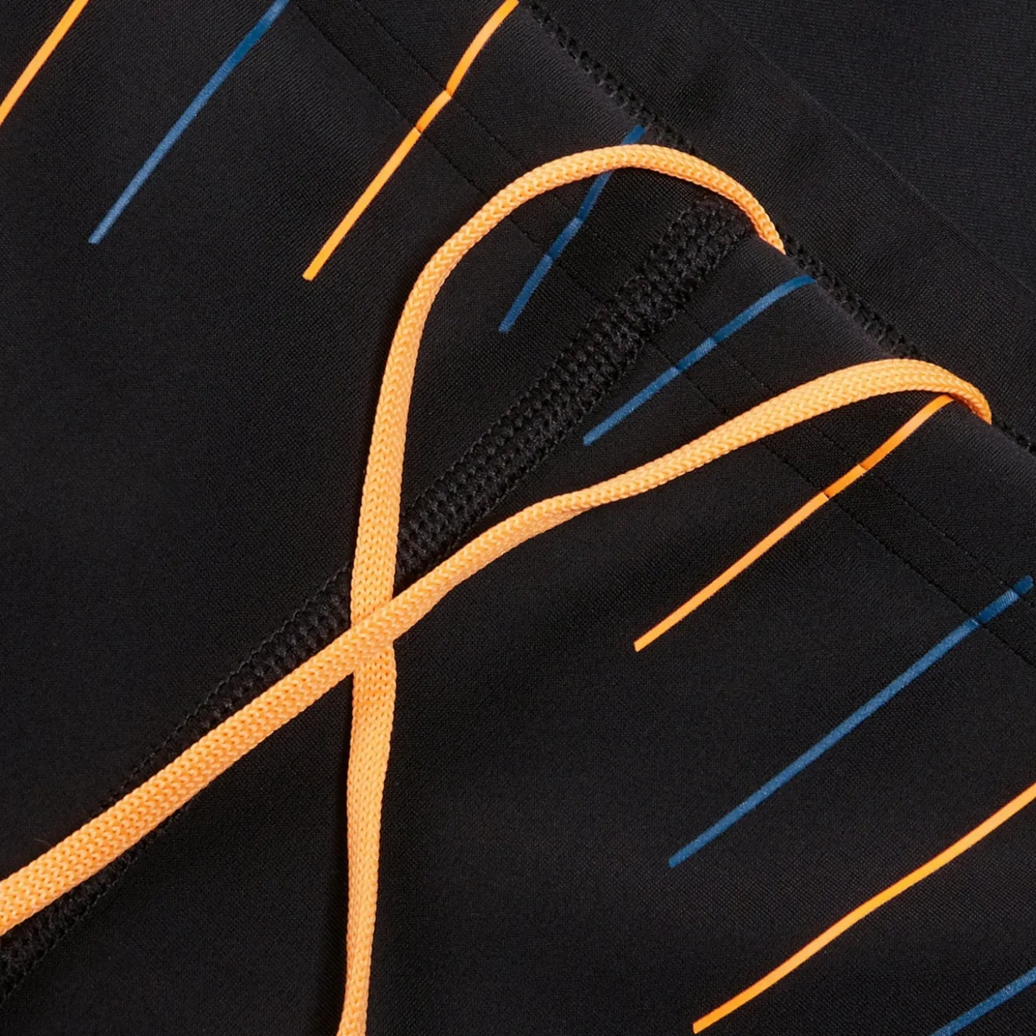Men's Duo Logo Print Mid Jammer Black/Orange
