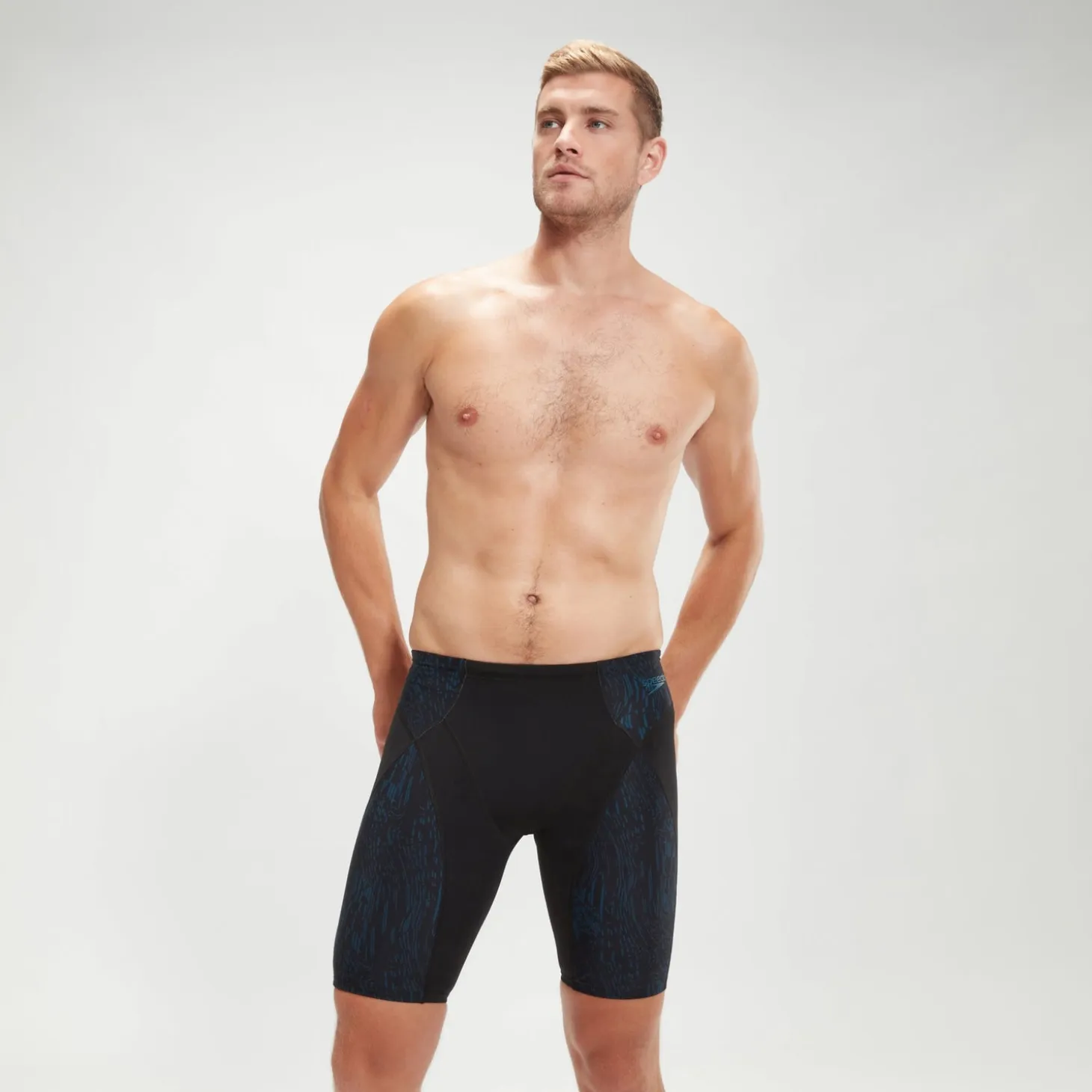 Men's Endurance+ Max Compression Jammer Black/Teal