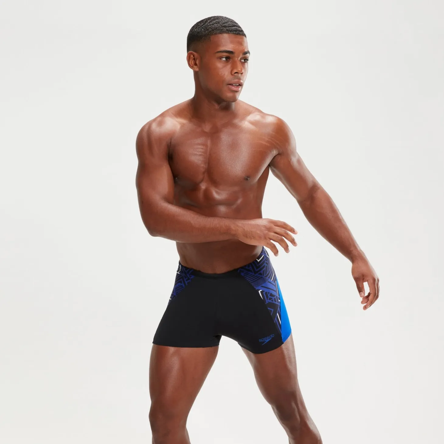 Men's Endurance+ Splice Aquashort Black/Blue