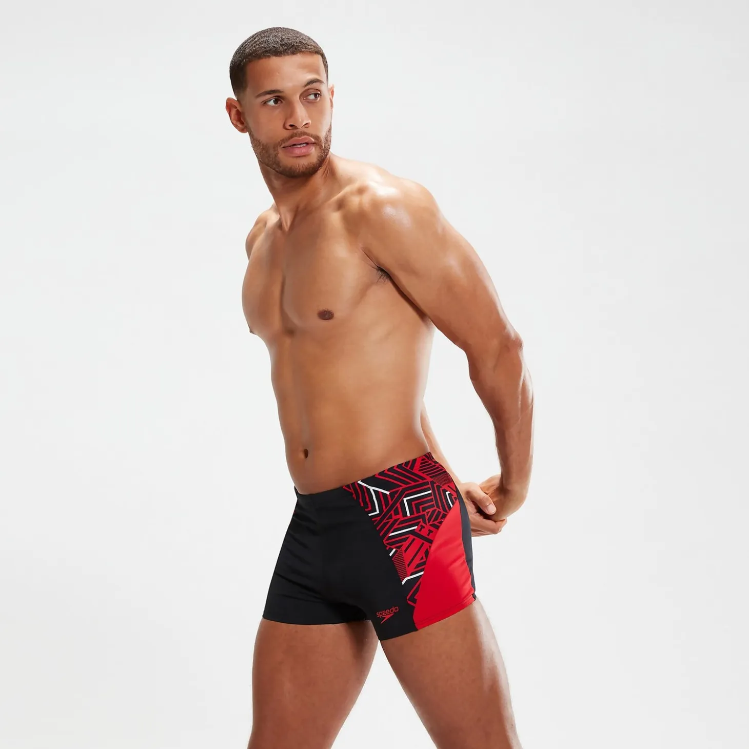 Men's Endurance+ Splice Aquashorts Black/Red