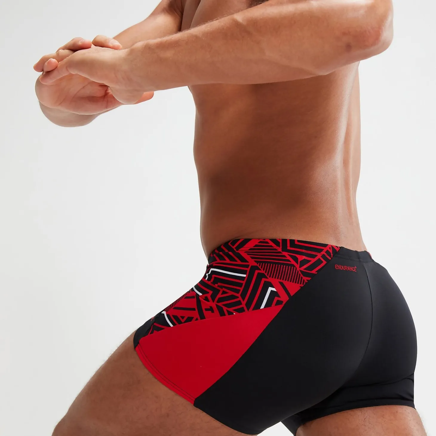 Men's Endurance+ Splice Aquashorts Black/Red