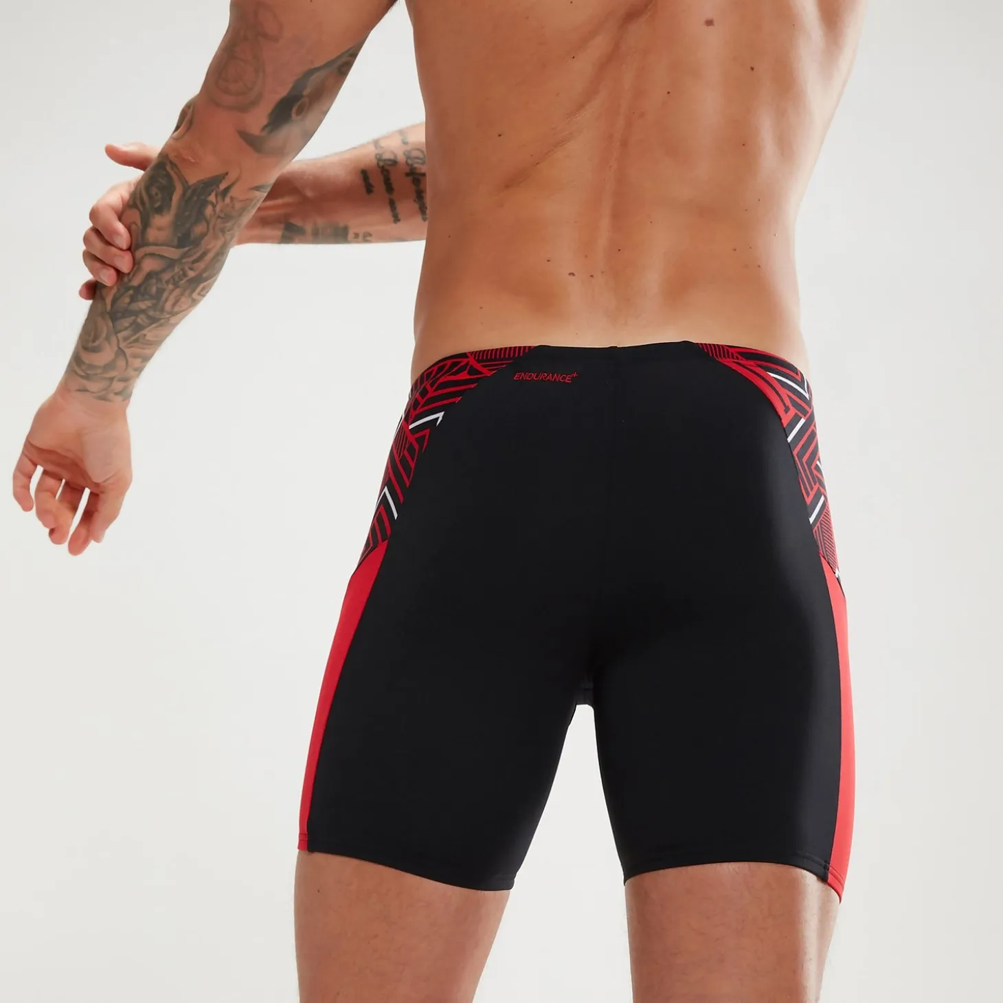 Men's Endurance+ Splice Mid Jammer Black/Red