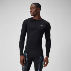 Men's Endurance+ Splice Rash Top Black/Grey