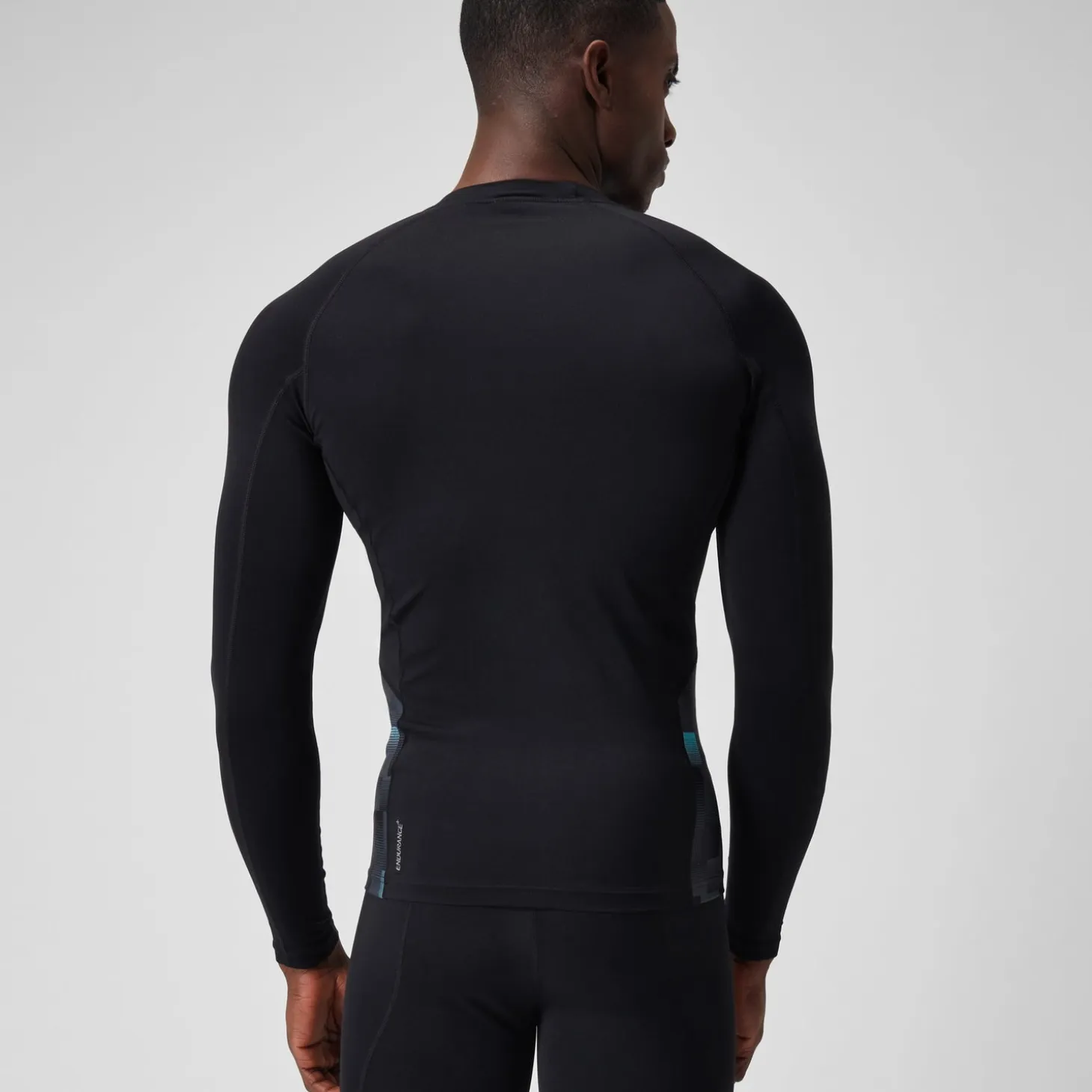 Men's Endurance+ Splice Rash Top Black/Grey