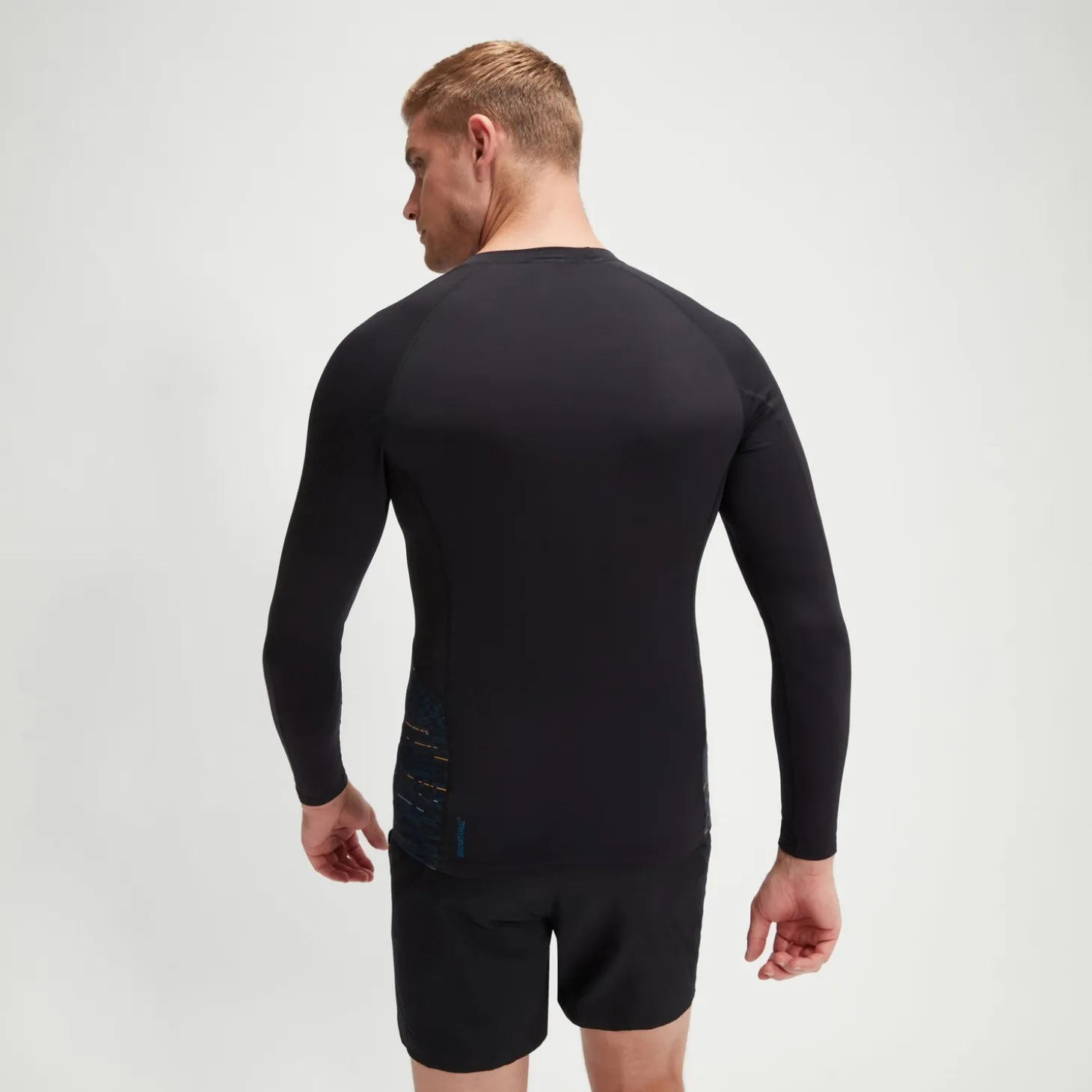 Men's Endurance+ SpliceRash Top Black/Teal