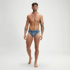 Men's Escape 5cm Brief Blue/White