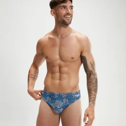Men's Escape 5cm Brief Blue/White