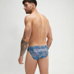 Men's Escape 5cm Brief Blue/White