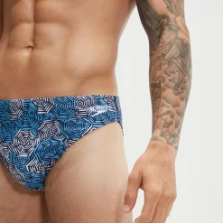 Men's Escape 5cm Brief Blue/White