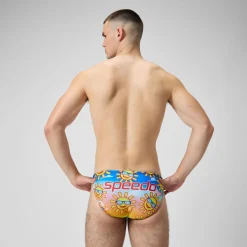 Men's Escape 5cm Brief Yellow/Blue
