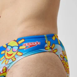 Men's Escape 5cm Brief Yellow/Blue