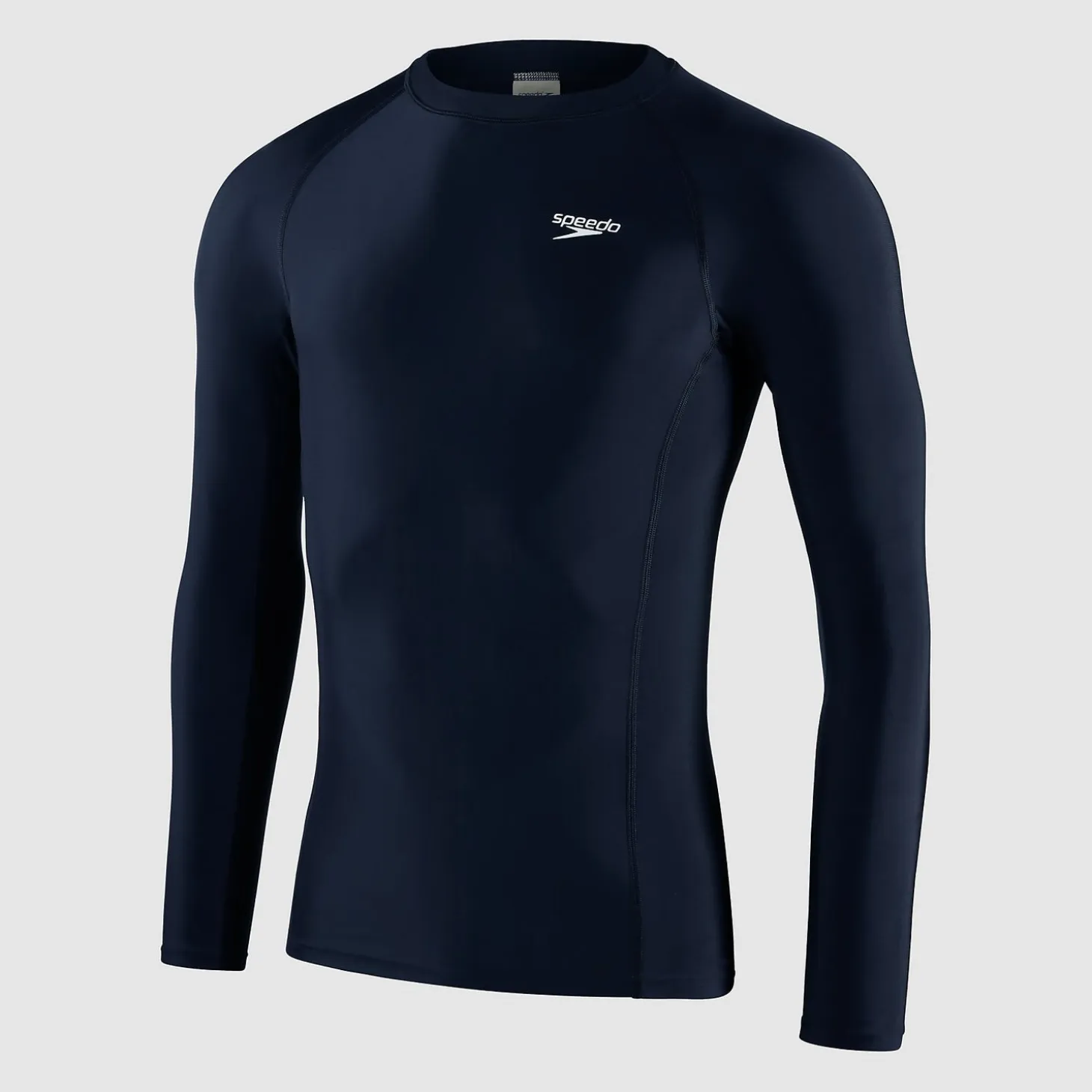 Men's Essential Long Sleeve Rash Top Navy/White