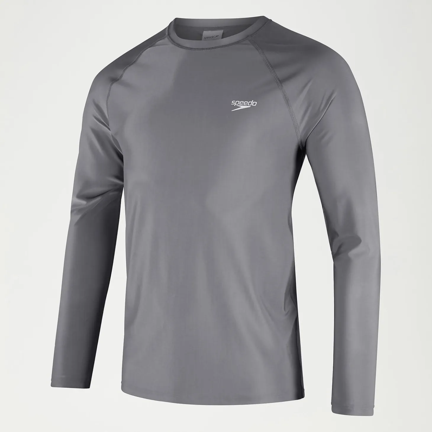 Men's Essential Long Sleeve Swim Top Grey