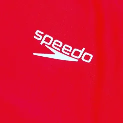 Men's Essential Short Sleeve Swim Top Red