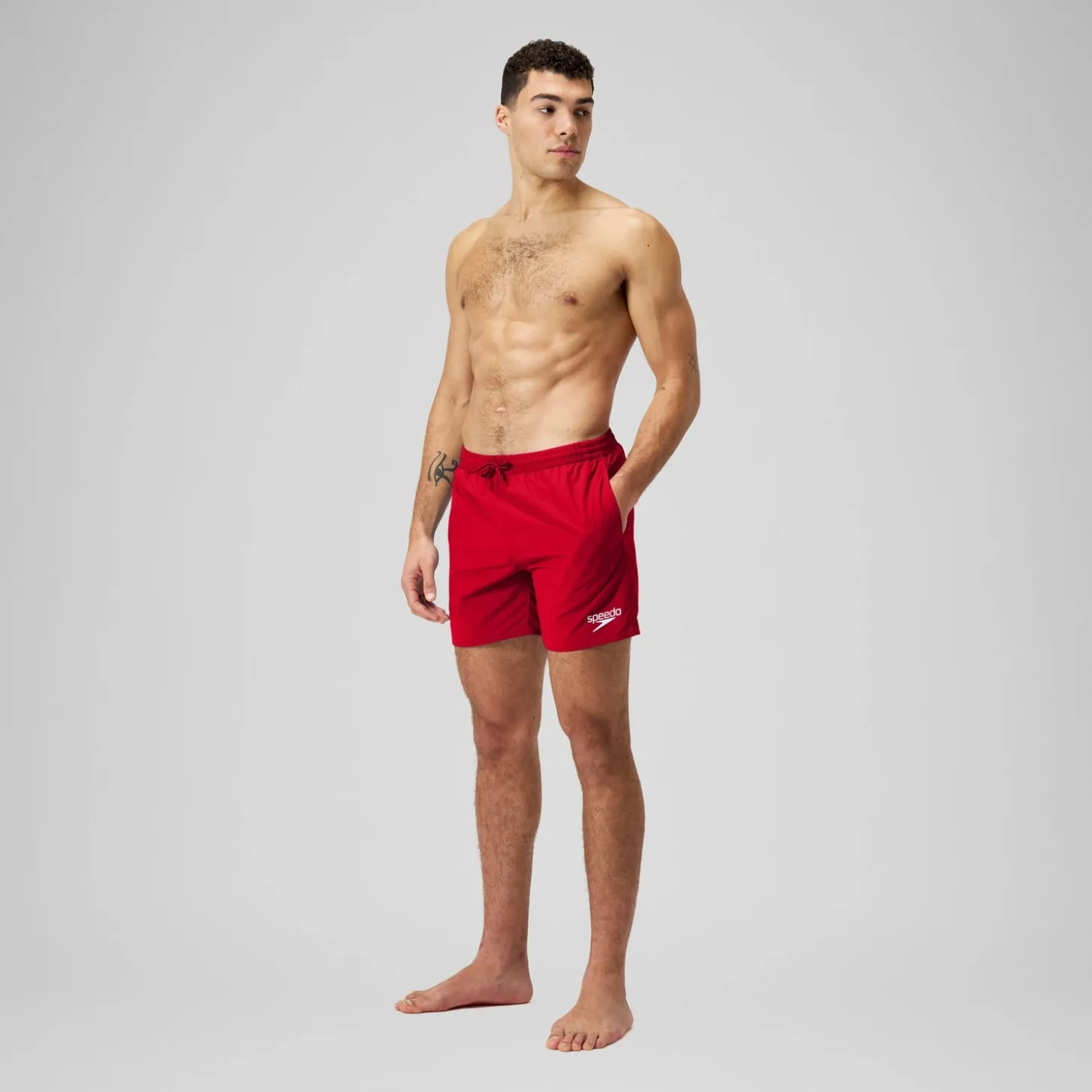 Men's Essentials 16" Swim Short Red