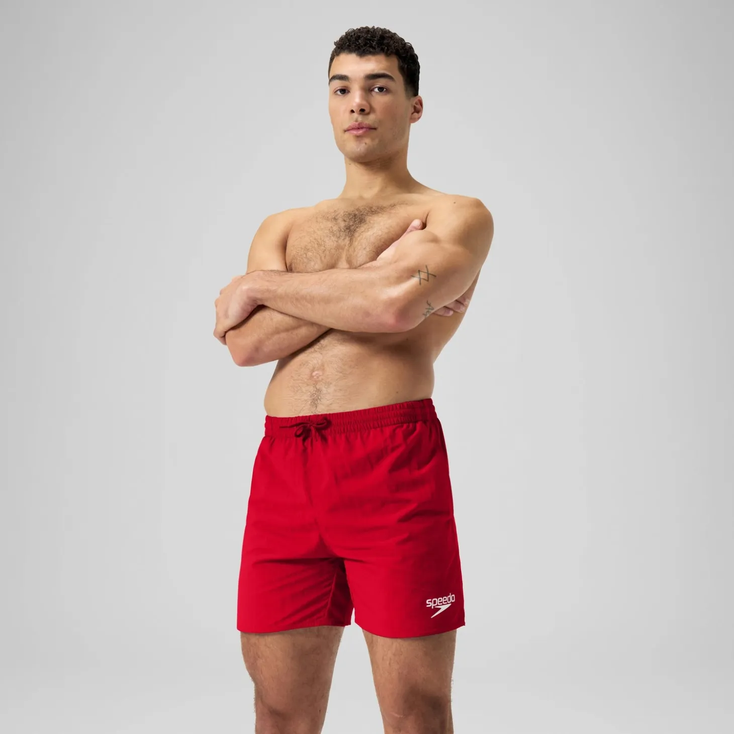 Men's Essentials 16" Swim Short Red