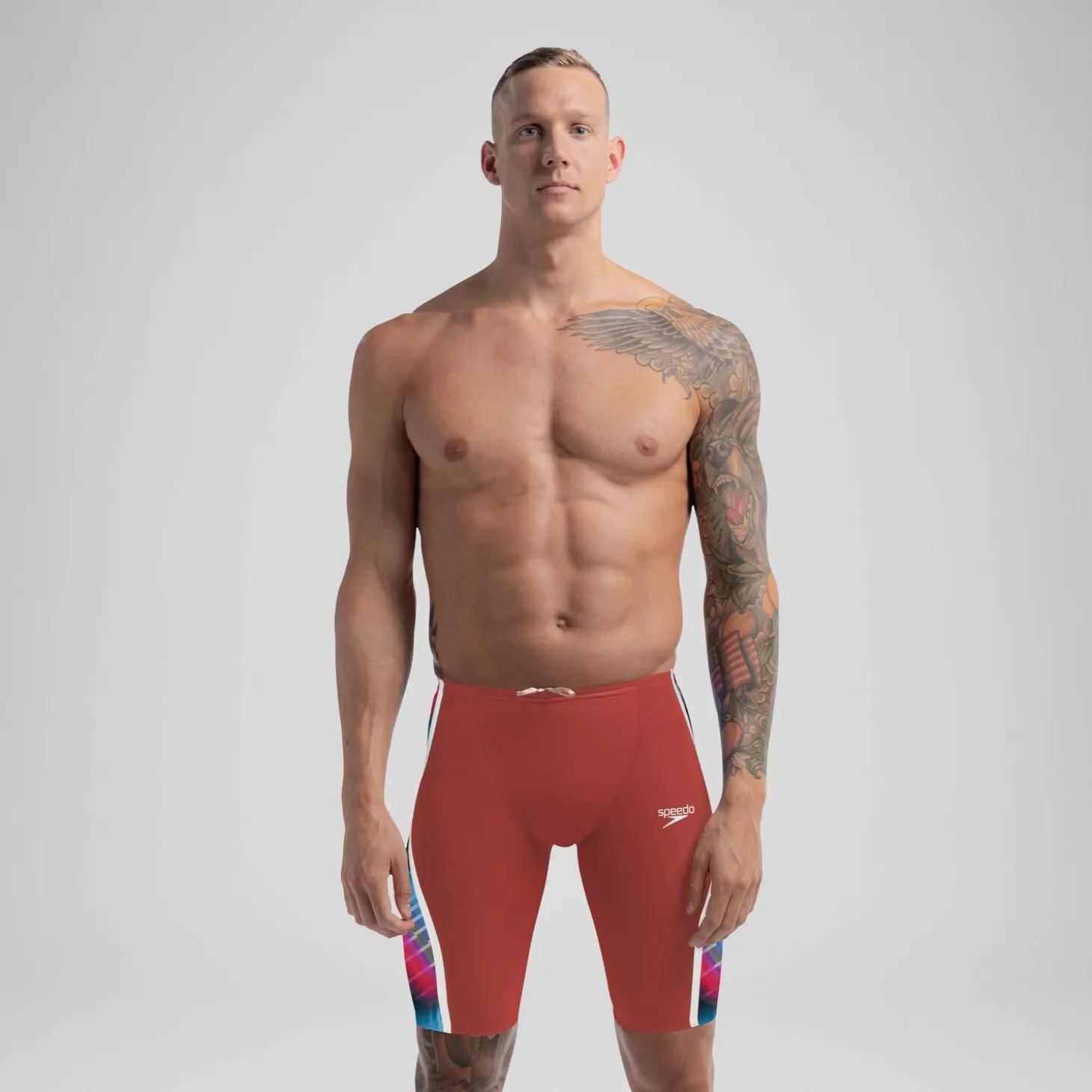 Men's Fastskin LZR Pure Intent 2.0 Jammer Red/Blue