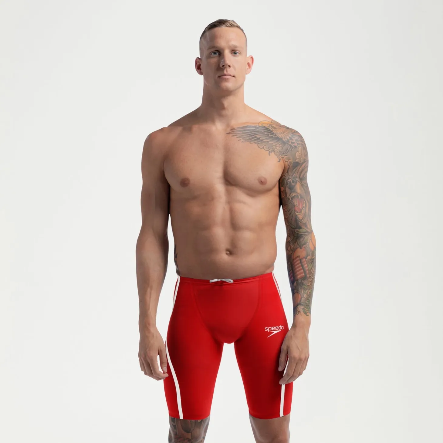 Men's Fastskin LZR Pure Intent 2.0 High Waist Jammer Red/White