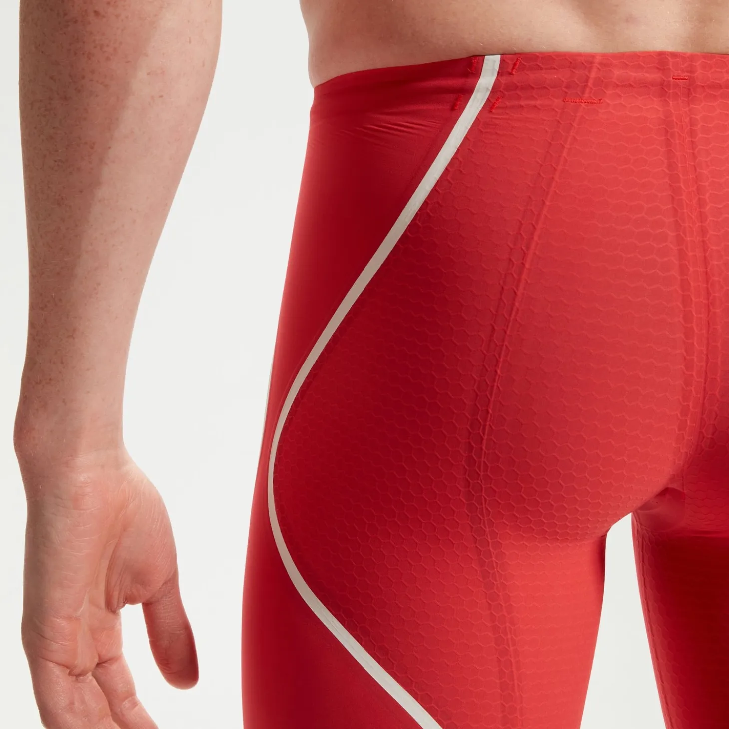 Men's Fastskin LZR Pure Intent 2.0 High Waist Jammer Red/White