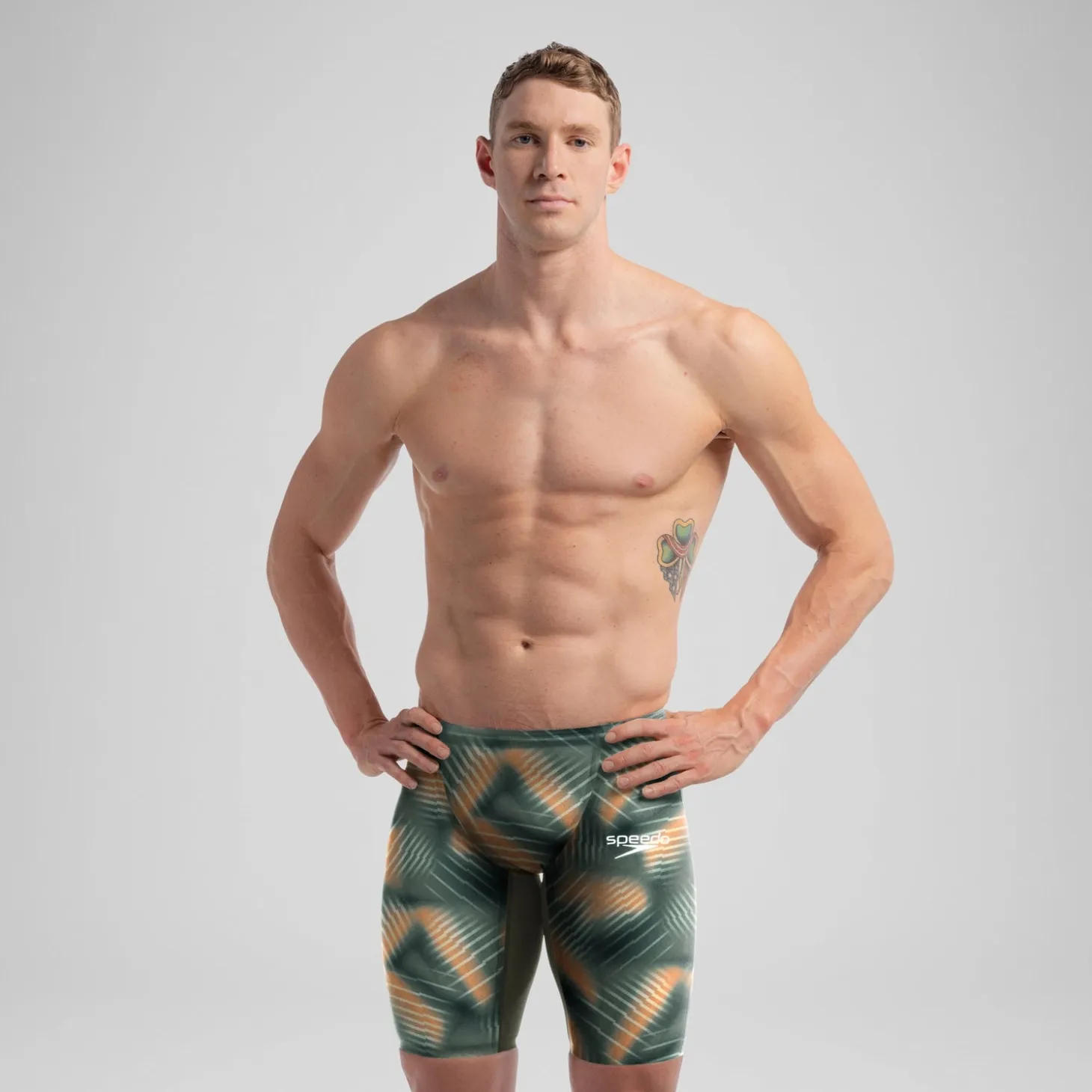 Men's Fastskin LZR Pure Valor 2.0 Jammer Green/Orange