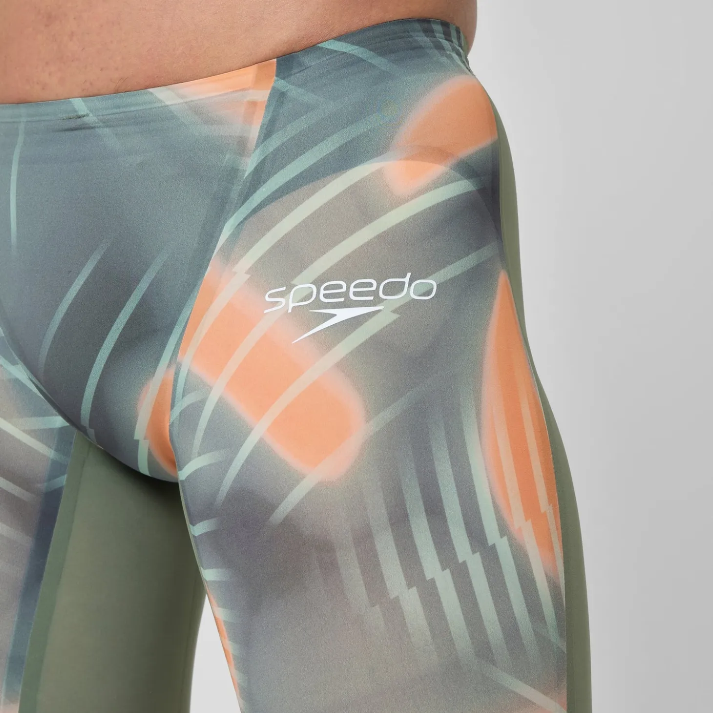 Men's Fastskin LZR Pure Valor 2.0 Jammer Green/Orange