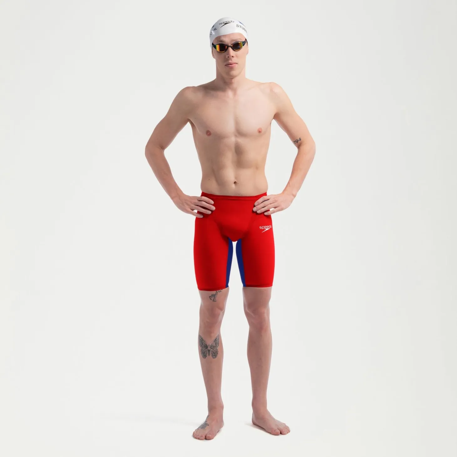 Men's Fastskin LZR Pure Valor 2.0 Jammer Red/Blue