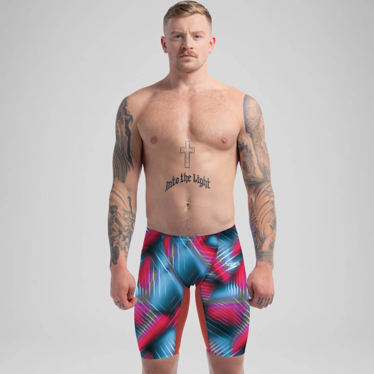 Men's Fastskin LZR Pure Valor 2.0 Jammer Red/Blue